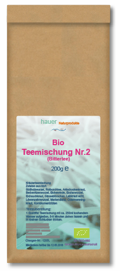 bio_teemischung2 Bio-Teemischung Nr.2 (Lebertee), aus kontrolliert biologischem Anbau, 200g
