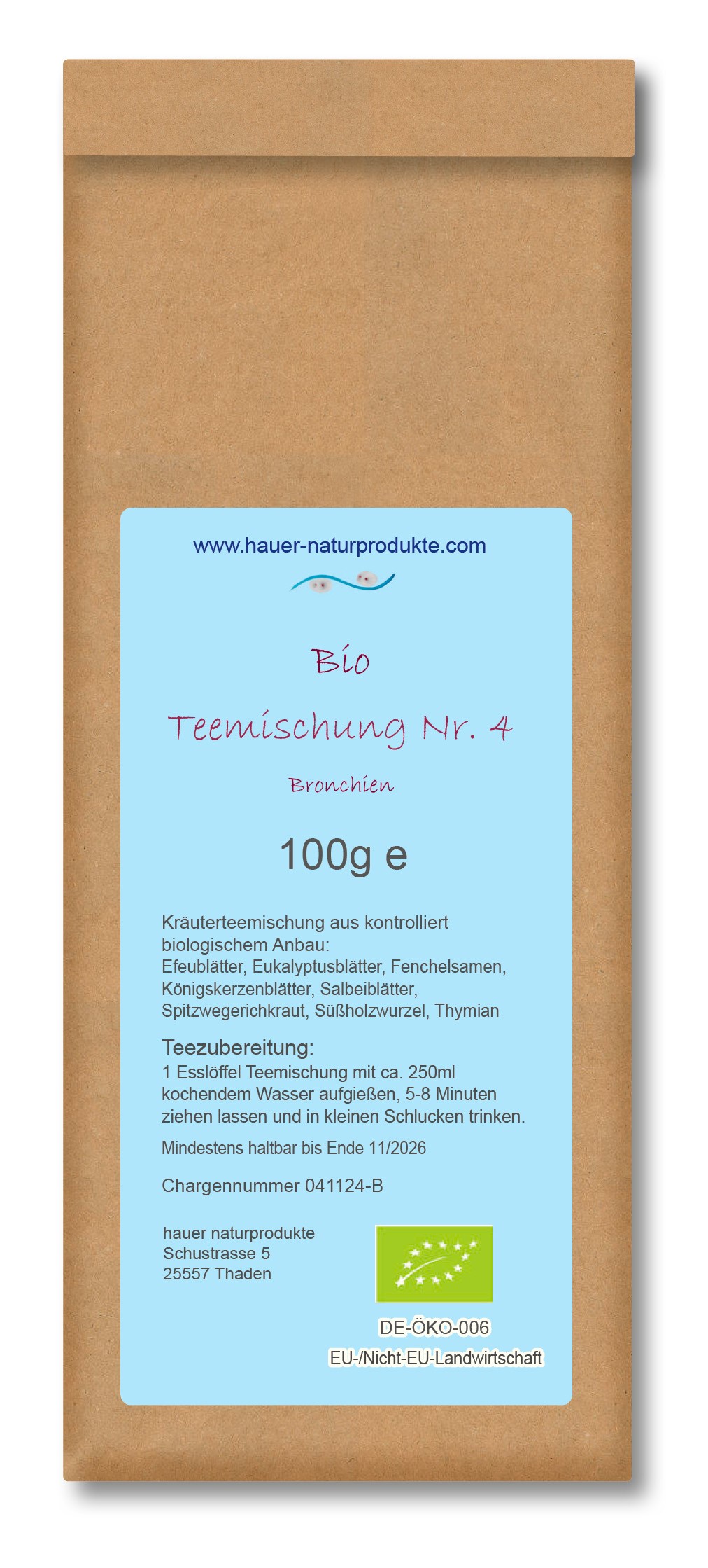 Bio Tee Nr. 4 (Bronchien) Bio Tee Nr. 4 (Bronchien)